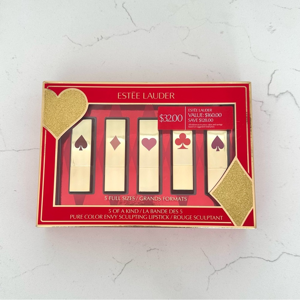 NEW!! 5-Pc. Pure Color Envy Lipstick Wonders Gift Set.
